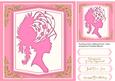 Lovely Silhouette Lady in Pink