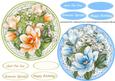 2 Lovely Magnolia and Baby's Breath Toppers