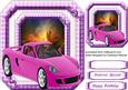 Lovely Sunset and Lilac Car
