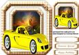 Lovely Sunset and Yellow Car