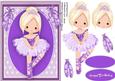 Lovely Blond Ballerina in Lilac