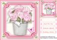 Lovely Tub of Pink Roses 