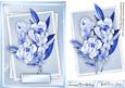 Lovely Blue Florance Water Coloured Flowers