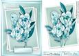 Lovely Aqua Florance Water Coloured Flowers