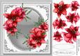 Stunning Red Lillie's on a Silver Mat