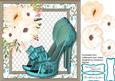 Beautiful Aqua Lace Shoes