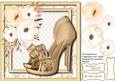 Beautiful Gold Lace Shoes