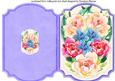 Print, Cut,and Fold, Lovely Water Coloured Flowers