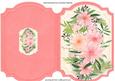 Print, Cut,andfold, Pink Dahlias