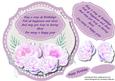 Beautiful Lilac Roses and Birthdaty Verse