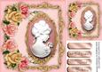 Lovely Cameo with Pink Roses