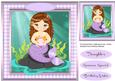 Beautiful Lilac Mermaid with Her Pearl