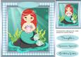 Beautiful Aqua Mermaid with Her Pearl