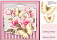 Beautiful Gold Flutters and Magnolias