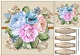 Beautiful Mixed Roses on lace 1,