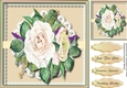 Beautiful Cream roses on lace 5