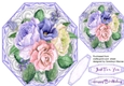 Beautiful lilac Octagonal with Roses
