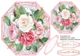Beautiful pink Octagonal with Roses 2, 