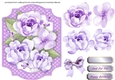 Beautiful Lilac Flowers in a Lattace Bracket