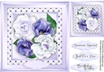 Beautiful Lilac roses on a Lattace Mat 2