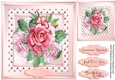 Beautiful Pink roses on a Lattace Mat 3
