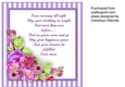 Incert with Verse Spring Flowers