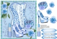 Lovely Blue Bask and Makeup