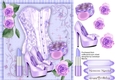 Lovely Lilac Bask, Shoes and Makeup