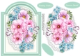 Beautiful Pink Roses on a Shaped Mat