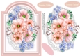 Beautiful Roses on a Apricot Shaped Mat 3