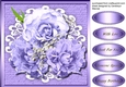 Beautiful Lilac Roses on Cut Out Lace 3