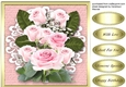 Beautiful pink roses on Cut out Lace 5