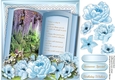 Beautiful Blue Birthday Book with Verse
