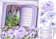 Beautiful lilac Birthday Book with Verse 