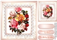 Brautiful Mixed roses on a Lattace mat  2