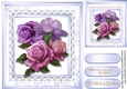 Beautiful Beeloop Roses on a lattace mat  6