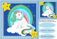 Beautiful Blue Rainbow Unicorn 