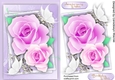 Beautiful Lilac Roses and White Butterflys