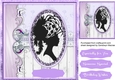 Brautiful Silhouette Lady in Oval frame 1