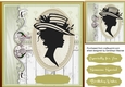 Beautiful Silhouette Lady in oval Frame 3