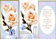 Lovely D,L With verse and Cream Roses 