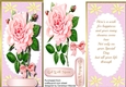 Lovely D.L. with Pink roses and Verse 
