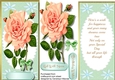 Lovely D.L with Peach Rose and Verse ,