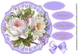 Beautiful White Roses on Star Lace