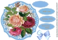 Beautiful Mixed roses on Star lace 