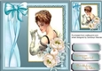 Beautiful Cream roses and Vintage Lady 