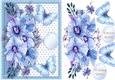 Beautiful Blue Roses and Butterflys