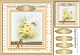 Beautiful Yellow Flowers and Humming Bird,