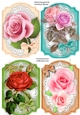 4 Lovely Roses Toppers on Lace