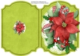 Print, Cut, and Fold , Christmas Poinsettia